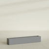 Salon Large Tall Rectangle Fiberglass Planter - 48 in x 8 in x 8 in - Metallic Gunmetal - Metallic Gunmetal,48 in x 8 in x 8 in