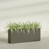 Hollywood Extra Large Narrow Rectangle Fiberglass Planter - 60 in x 12 in x 24 in - Matte Bronze - Matte Bronze,60 in x 12 in x 24 in