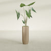 Saint Tropez Large Tall Round Fiberglass Planter - 12 in x 12 in x 32 in - Metallic Gold - Metallic Gold,12 in x 12 in x 32 in