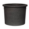 Curbside Cylinder Round Plastic Planter - 30.5 in x 30.5 in x 24 in - Quarry Black - Quarry Black,30.5 in x 30.5 in x 24 in