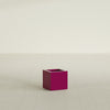 Montroy Small Cube Square Fiberglass Planter - 12 in x 12 in x 12 in - Gloss Eggplant - Gloss Eggplant,12 in x 12 in x 12 in
