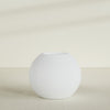 Globe Large Sphere Fiberglass Planter - 36 in x 36 in x 30 in - Gloss White - Gloss White,36 in x 36 in x 30 in