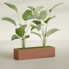 Cuba Large Long Rectangle Fiberglass Planter - 48 in x 14 in x 12 in - Matte Terracotta - Matte Terracotta,48 in x 14 in x 12 in