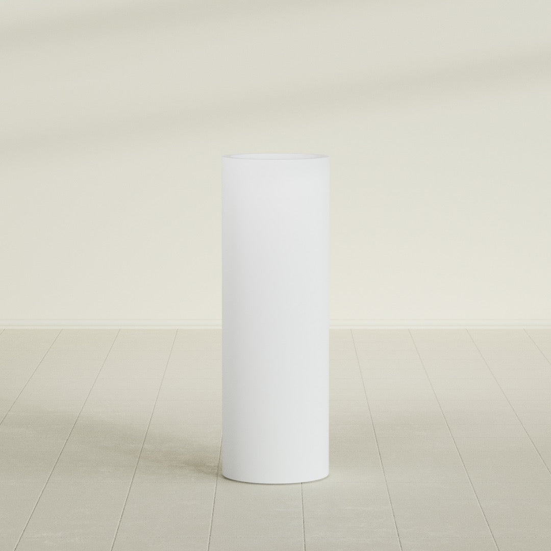 Corry Large Tall Cylinder Fiberglass Planter - 12 in x 12 in x 36 in - Gloss White - Gloss White,30 in x 30 in x 32 in