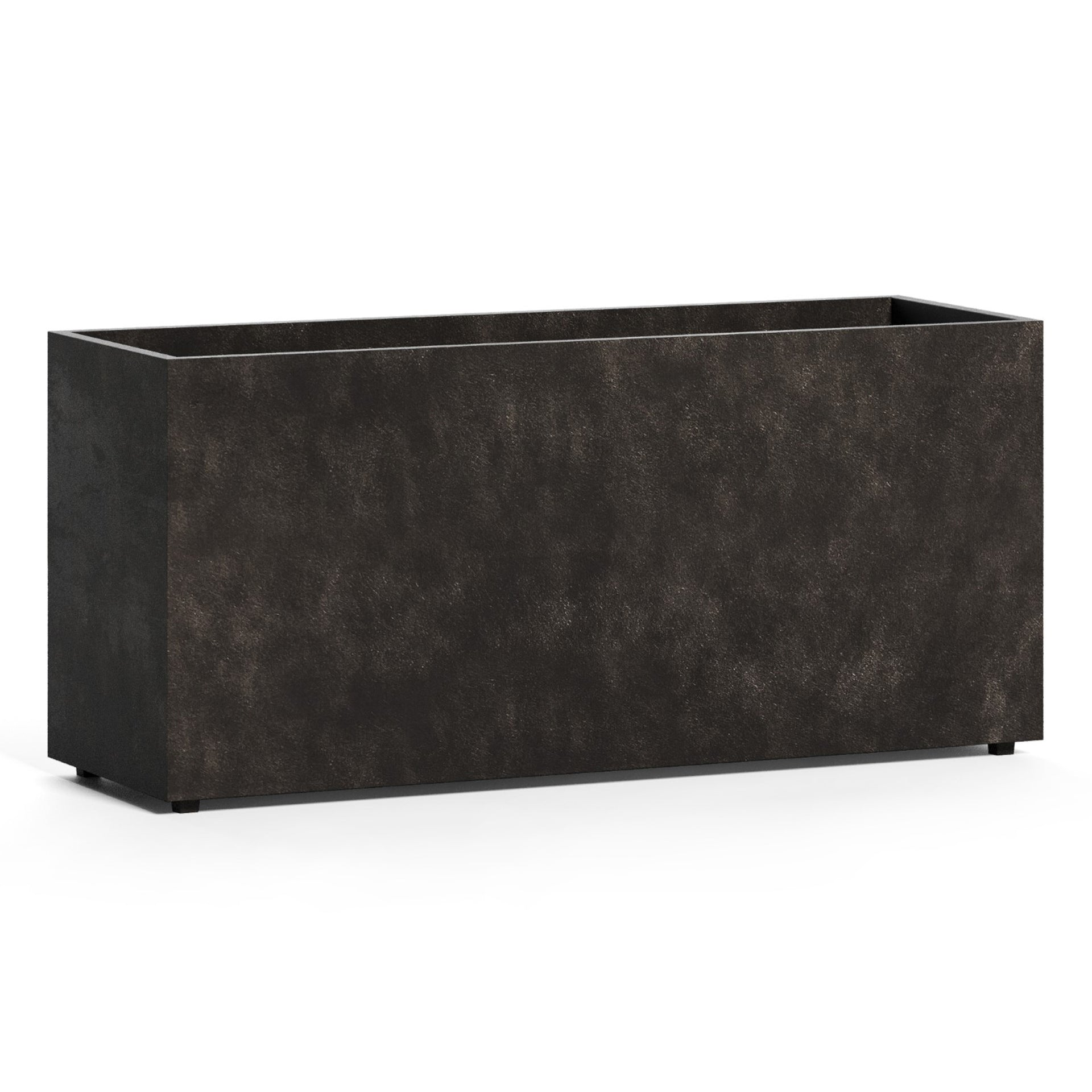 Reglo Modular Rectangle Planter - 35.5 in x 11.75 in x 15.75 in - Brown Stone - Brown Stone,35.4 in x 11.8 in x 15.7 in