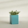 Brisbane Large Rectangle Fiberglass Planter - 24 in x 24 in x 32 in - Satin Sea Foam - Satin Sea Foam,24 in x 24 in x 32 in