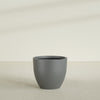 Wannsee Large Round Fiberglass Planter - 39 in x 39 in x 34 in - Metallic Gunmetal - Metallic Gunmetal,39 in x 39 in x 34 in