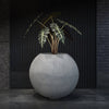 Orbo Globe Sphere Planter – Brown Stone Finish – Fiberglass Indoor/Outdoor and Weather-Resistant Round Planter (23.5" D x 21" H Exterior, 23.2" D x 20.5" H Interior) - Brown Stone,23.5 in x 23.5 in x 21 in - Brown Stone,23.5 in x 23.5 in x 21 in - Br - Brown Stone,23.6 in diam. x 21.1 in