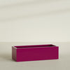 Torino Extra Large Wide Rectangle Fiberglass Planter - 60 in x 24 in x 18 in - Gloss Eggplant - Gloss Eggplant,60 in x 24 in x 18 in