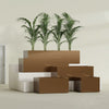 Torino Extra Large Wide Rectangle Fiberglass Planter - 48 in x 24 in x 18 in - Metallic Bronze - Metallic Bronze,48 in x 24 in x 18 in
