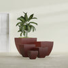 Tapered Square - 24in x 24in x 24in - Weathered Steel - Rust - Weathered Steel - Rust,24 in x 24 in x 24 in