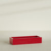 Antwerp Extra Large Long Rectangle Fiberglass Planter - 60 in x 24 in x 12 in - Gloss Red - Gloss Red,60 in x 24 in x 12 in