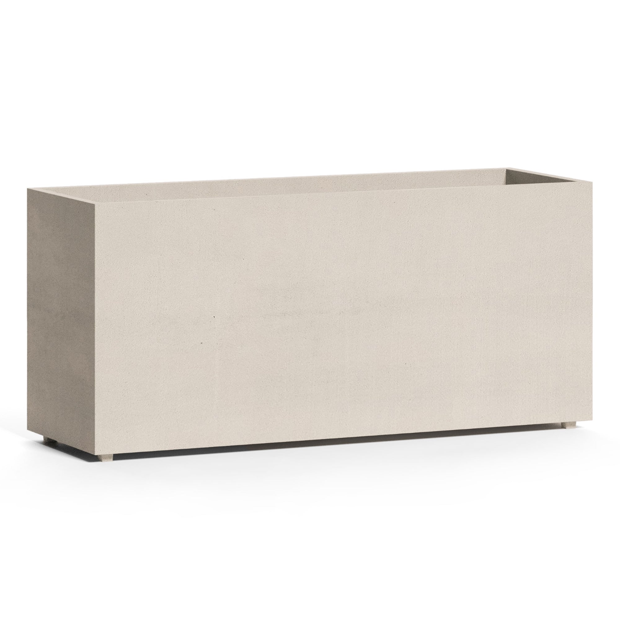 Reglo Rectangular Planter – Sand Stone Finish – Fiberglass Indoor/Outdoor and Weather-Resistant Large Planter (35.5" L x 11.75" W x 15.75" H Exterior, 35" L x 11.5" W Interior) - Sand Stone,35.5 in x 11.75 in x 15.75 in - Sand Stone,35.5 in x 11.75 i - Sand Stone,35.4 in x 11.8 in x 15.7 in