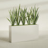 Delray Extra Large Long Rectangle Fiberglass Planter - 60 in x 12 in x 32 in - Satin Beige - Satin Beige,60 in x 12 in x 32 in