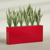 Delray Extra Large Long Rectangle Fiberglass Planter - 72 in x 12 in x 32 in - Gloss Red - Gloss Red,72 in x 12 in x 32 in