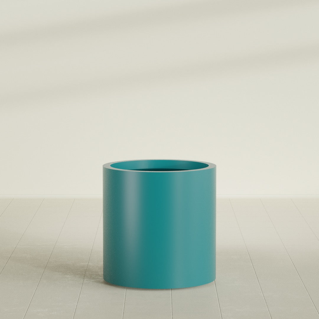 Rio Grande Medium Round Fiberglass Planter - 22 in x 22 in x 22 in - Satin Sea Foam - Satin Sea Foam,22 in x 22 in x 22 in