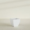 Lima Medium Tapered Square Fiberglass Planter - 20 in x 20 in x 20 in - Gloss White - Gloss White,20 in x 20 in x 20 in