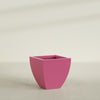 Lima Medium Tapered Square Fiberglass Planter - 24 in x 24 in x 24 in - Gloss Pink Violet - Gloss Pink Violet,24 in x 24 in x 24 in