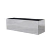 Large Rectangle Planter - 30 in x 7 in x 7 in - Reflective Chrome - Reflective Chrome,30 in x 7 in x 7 in