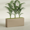 Potsdam Extra Large Long Rectangle Fiberglass Planter - 72 in x 16 in x 32 in - Metallic Gold - Metallic Gold,72 in x 16 in x 32 in