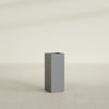 Perth Large Tall Rectangle Fiberglass Planter - 16 in x 16 in x 42 in - Metallic Gunmetal - Metallic Gunmetal,16 in x 16 in x 42 in