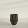 Alicante Medium Round Fiberglass Planter - 22 in x 22 in x 27 in - Matte Brown - Matte Brown,22 in x 22 in x 27 in