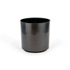 Medium Round Metallic Plastic Planter - 20 in x 20 in x 18 in - Charcoal Metallic - Charcoal Metallic,20 in x 20 in x 18 in - Charcoal Metallic,20 in x 20 in x 18 in