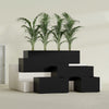 Torino Extra Large Wide Rectangle Fiberglass Planter - 72 in x 24 in x 18 in - Matte Black - Matte Black,72 in x 24 in x 18 in