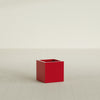 Montroy Small Cube Square Fiberglass Planter - 16 in x 16 in x 16 in - Gloss Red - Gloss Red,16 in x 16 in x 16 in
