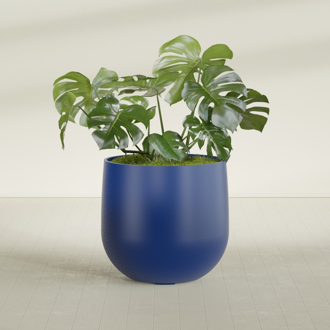 Westfield - 15in diam. x 14in - Matte Cobalt Blue - Matte Cobalt Blue,34 in diam. x 32 in H