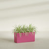 Hollywood Large Narrow Rectangle Fiberglass Planter - 36 in x 12 in x 24 in - Gloss Pink Violet - Gloss Pink Violet,36 in x 12 in x 24 in