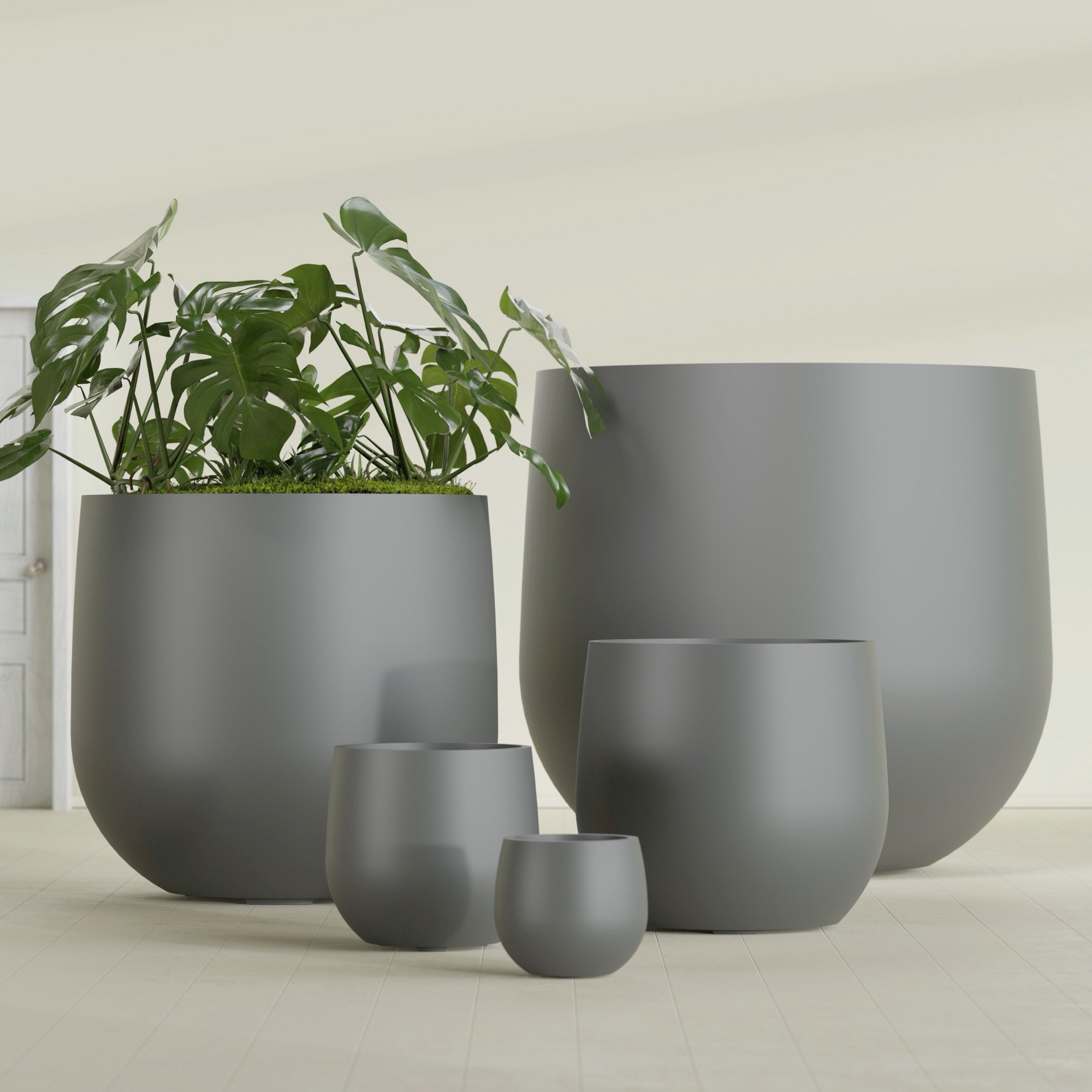 Westfield - 15in diam. x 14in - Metallic Gunmetal - Metallic Gunmetal,38 in diam. x 36 in H