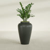 Bara Jar Large Round Fiberglass Planter - 20 in x 20 in x 31 in - Matte Charcoal - Matte Charcoal,20 in x 20 in x 32 in