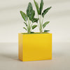 Darwin Extra Large Rectangle Fiberglass Planter - 48 in x 24 in x 42 in - Gloss Saffron - Gloss Saffron,48 in x 24 in x 42 in
