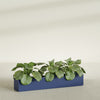 Salon Large Tall Rectangle Fiberglass Planter - 48 in x 8 in x 8 in - Matte Cobalt Blue - Matte Cobalt Blue,48 in x 8 in x 8 in