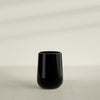 Tall Hayden Medium Round Fiberglass Planter - 15 in x 15 in x 23 in - Gloss Black - Gloss Black,15 in x 15 in x 23 in