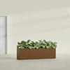 Hudson Extra Large Long Rectangle Fiberglass Planter - 100 in x 18 in x 28 in - Metallic Bronze - Metallic Bronze,100 in x 18 in x 28 in