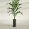 Corry Medium Tall Cylinder Fiberglass Planter - 10 in x 10 in x 20 in - Matte Charcoal - Matte Charcoal,10 in x 10 in x 20 in