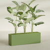 Tolga Extra Large Long Rectangle Fiberglass Planter - 72 in x 16 in x 24 in - Satin Green - Satin Green,72 in x 16 in x 24 in
