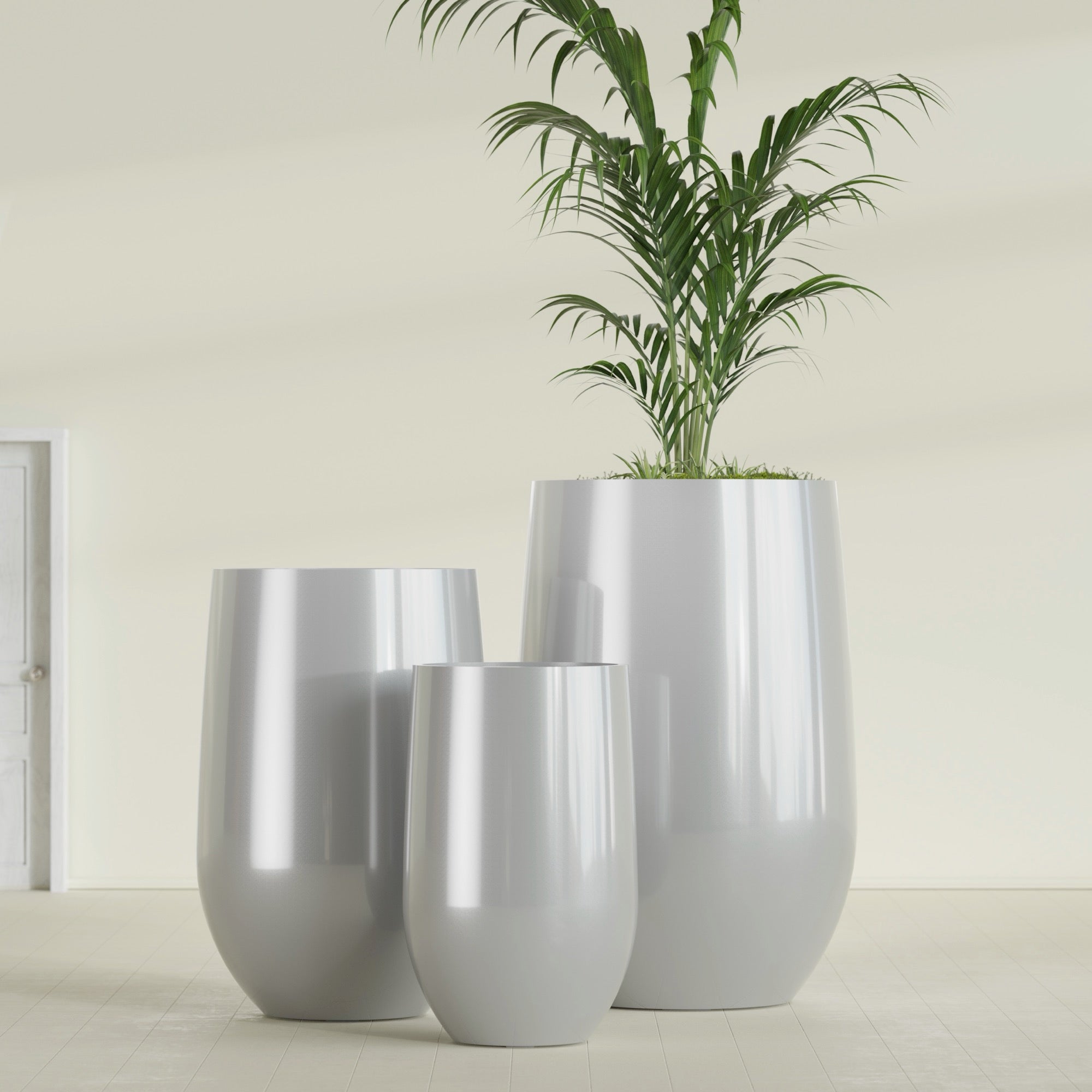 Westfield - 15in diam. x 24in - Metallic Silver - Metallic Silver,15 in diam. x 24 in H