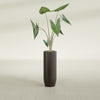 Saint Tropez Large Tall Round Fiberglass Planter - 12 in x 12 in x 32 in - Matte Brown - Matte Brown,12 in x 12 in x 32 in
