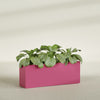 Miami Extra Large Narrow Rectangle Fiberglass Planter - 48 in x 12 in x 18 in - Gloss Pink Violet - Gloss Pink Violet,48 in x 12 in x 18 in