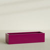 Torino Extra Large Wide Rectangle Fiberglass Planter - 72 in x 24 in x 18 in - Gloss Eggplant - Gloss Eggplant,72 in x 24 in x 18 in