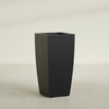 Toulan Large Tall Tapered Square Fiberglass Planter - 20 in x 20 in x 42 in - Matte Black - Matte Black,20 in x 20 in x 42 in