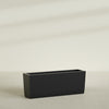 Panama Extra Large Long Rectangle Fiberglass Planter - 48 in x 12 in x 18 in - Matte Black - Matte Black,48 in x 12 in x 18 in