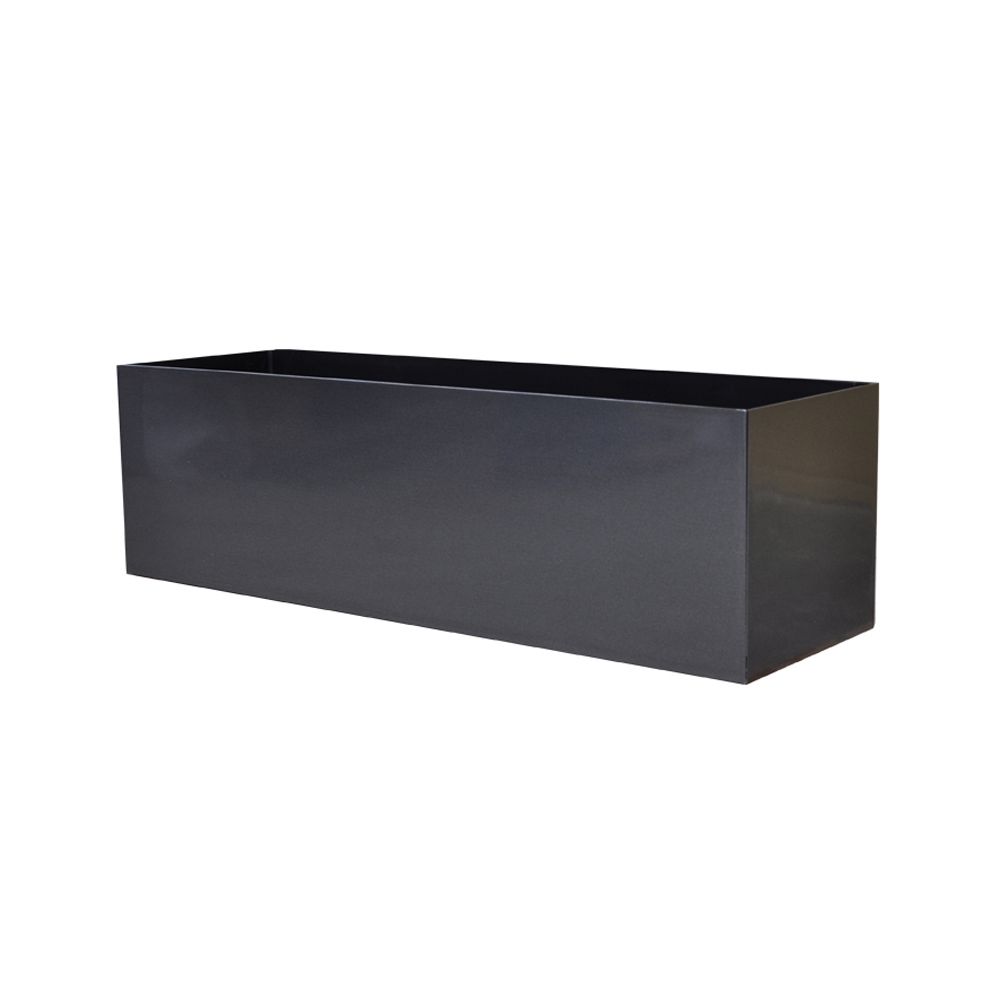 Large Rectangle Planter - 30 in x 7 in x 7 in - Metal Flake Graphite - Metal Flake Graphite,30 in x 7 in x 7 in