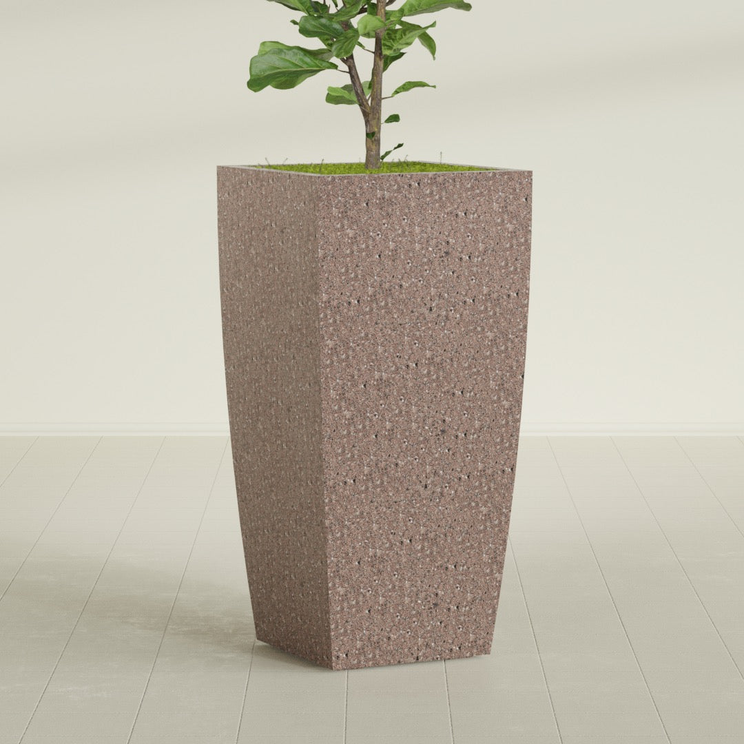 Tapered Column - 23in x 23in x 48in - StoneLight - Sunstone - StoneLight - Sunstone,23 in x 23 in x 48 in