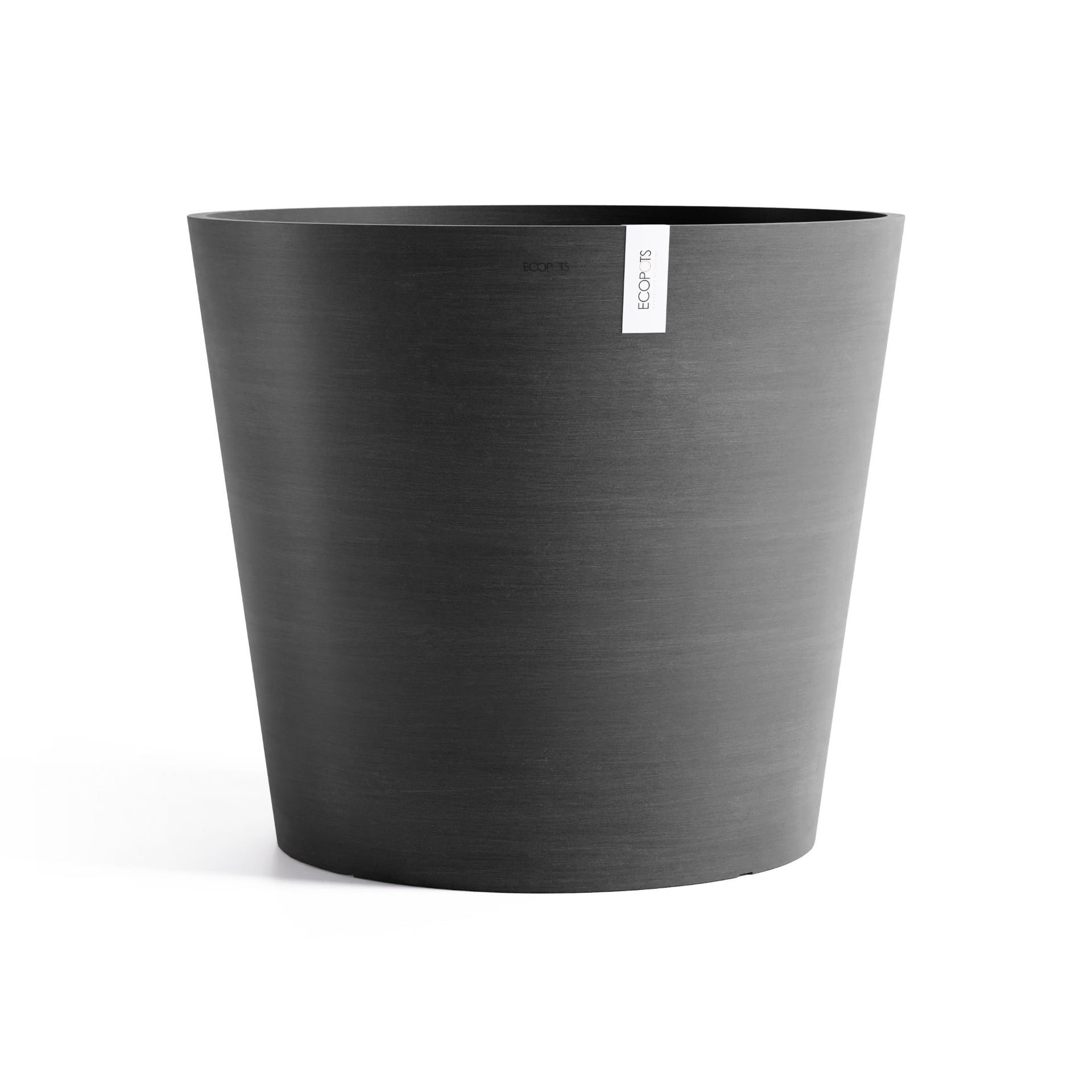 Amsterdam Medium Round Planter - 27.5 in x 27.5 in x 24 in - Dark Grey - Dark Grey,27.5 in x 27.5 in x 24 in,Planter Only