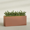 Brisbane Extra Large Long Rectangle Fiberglass Planter - 72 in x 24 in x 32 in - Matte Terracotta - Matte Terracotta,72 in x 24 in x 32 in