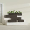 Antwerp Large Long Rectangle Fiberglass Planter - 36 in x 24 in x 12 in - Matte Brown - Matte Brown,36 in x 24 in x 12 in